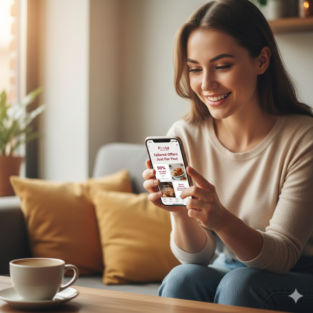 Person Checking Deals on Phone