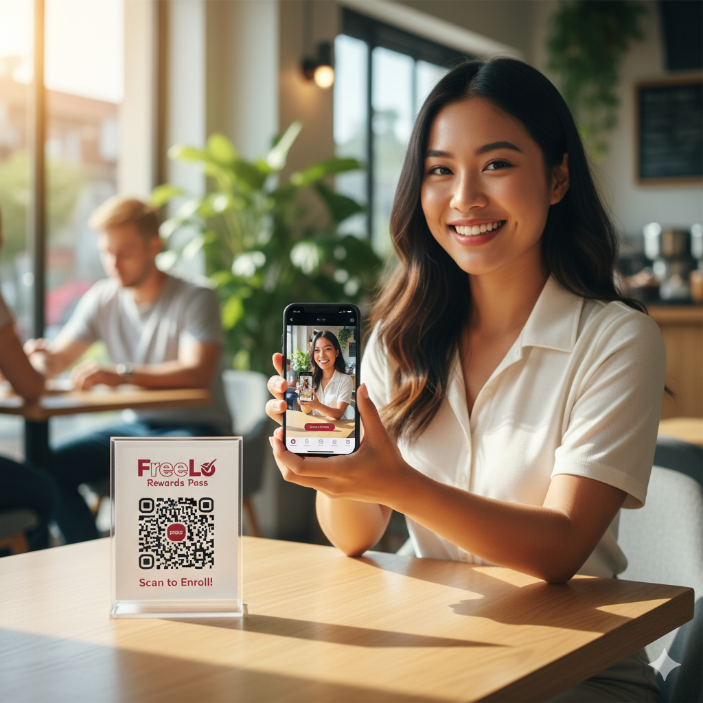 Customer Scanning QR Code